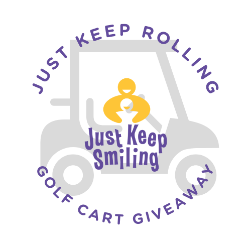 Just Keep Smiling + Just Keep Rolling Golf Cart Giveaway - logo